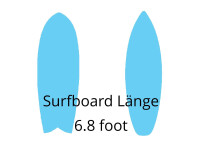 
Surfboards mit einer L&auml;nge von 6.8 Fuss...