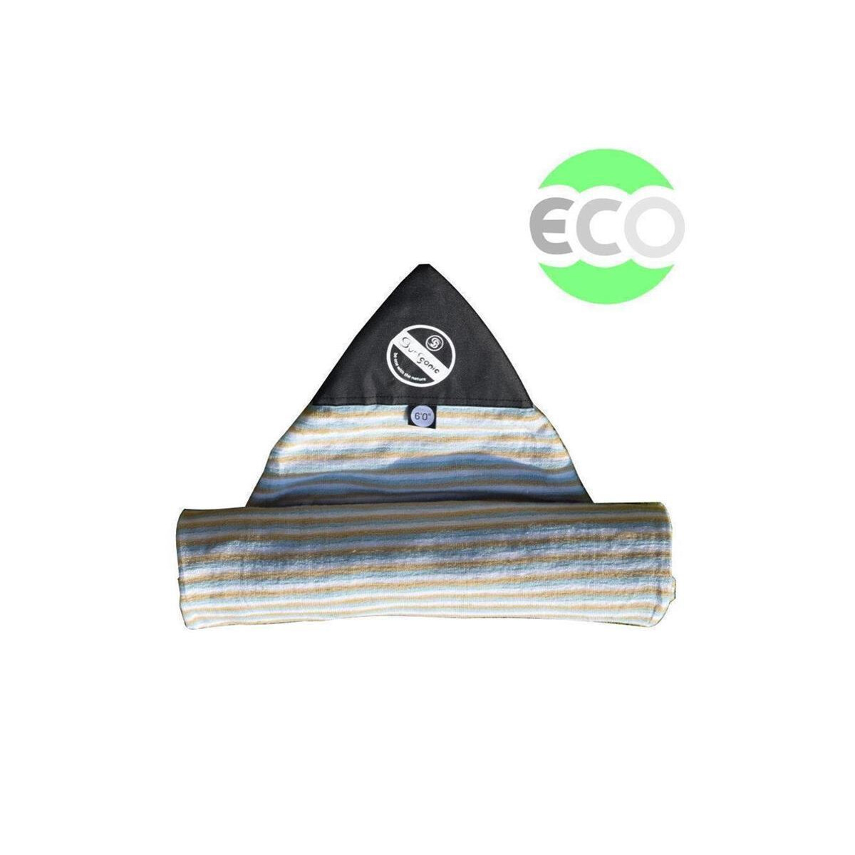 SURFGANICO Eco Surfboard Sock 6.0 Fish Shortboard beige...