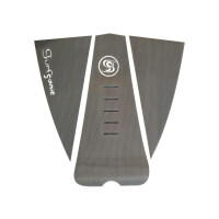 Surfganic Premium Eco Surfboard Foot Grip Tail Traction Pad grau dreiteilig